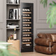 Bai Kailun wine cabinet, first-class energy efficiency, constant temperature and moisturizing wine cabinet, zero embedded compressor, home wine storage, sake beer display refrigerator, fruit beverage refrigerator bar, upgraded smart anti-fog door丨dual temperature丨red wine ice bar丨188L air-cooled and frost-free