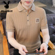 
Playboy ice silk short-sleeved T-shirt for men's summer thin casual lapel POLO shirt quick-drying clothes for men's half-sleeved youth TX9923 white M Recommended weight 95-110Jin [Jin equals 0.5 kg]