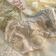 
4 pure lace underwear for women, female, traceless mulberry silk antibacterial, ascetic briefs for girls, Y3899-Black XL 120-140Jin[Jin equals 0.5 kg]