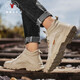 Califbull Herrenschuhe Trendy Retro Martin Stiefel Arbeitsschuhe Stiefel Herren Outdoor Tactical Combat Stiefel Aprikosenfarbe 42