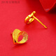 JBV gold Ruyi knot earrings, fashionable and versatile new love earrings 0.01g Ruyi