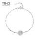 TTMIX Fashion Platinum Bracelet Women's pt950 Platinum Bracelet Platinum Women's Bracelet Birthday Gift Square 3.3-3.5g 16+2cm