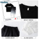 Ikano I.Karnow Boys Summer Sports Traje Niños 2025 Nuevos pantalones de manga corta Summer Big Children Handsome Fashionable Fashionable Children's Clothing 9767 Negro + 5725 Gradiente 170