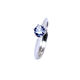 Cipu natural tanzanite ring for women, blue gemstone ring overlapping live mouth, simple and fashionable S925 silver gold-plated ins style