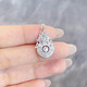 CHINA GOLD Platinum Hollow Rijin Doujin Life Four Beauties Pendant About 5g