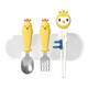 Children's chopstick training chopsticks 2-3-6 years old tiger mouth training chopsticks for children's babies learning chopsticks and finger rings. New style chicken single chopsticks-yellow+storage box