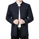 DVHNMK Brand Men's Veste pour hommes Spring and Automne New Style Business Business Office High-Und Veste de veste de vent de vent Dark Blue [Spot Delivery Twirk] M 170