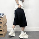 Smyslenny leichte Luxus neue Marke Summer Shorts Schlanke schwarze Sechs-Punkte-Jeans für Männer hübsche modische Trends Black_ac3523ay S_105-125Jin [Jin ist gleich 0,5 kg]