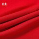 Under Armor New Year Series Children's Sweaters Big Children's Printed Hooded Velvet Tops Boys and Girls Casual Autumn Clothes Red 150
