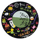 
Ten Qintian Queens hand-painted graffiti vinyl record DIY digital oil painting ornament decoration painting decompression handmade RS16778 High-gloss pigment + oil canvas + brush + accessories diameter 40cm thick solid