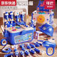23 4-year-old boy birthday gift children screw screw toy baby repair tool box set 3 to 6 years old electric drill advanced blue - Hippo Xiaobei tool box +