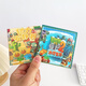 Mignon mini plante vs zombie magnétique autocollant silencieux livres toys pour les garçons enfants cadeau petit livre d'autocollant magnétique livre de silencieux magnétique-3 mélange aléatoire et assorti sans répéter 10 * 10cm [3 scènes + 2 matériaux]