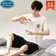 
Palando Modal men's pajamas summer short-sleeved shorts plus a large size loose thin summer home clothing set 6624 3XL 160-180Jin [Jin equals 0.5 kg]