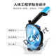 Ayub snorkeling mask full face diving auxiliary equipment respirator swimming diving goggles full dry oxygen full dry oxygen