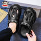 paul frank big mouth monkey casual slippers summer outdoor wear sports beach hole shoes men's office home Baotou sandals black and gray 40-41 combination without specifications
