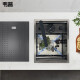 
Jiumu 2025 new style bar balcony invisible small sink cup washer single tank washing basin western kitchen middle island counter mini wash 4839 flip cup washer damping stainless steel