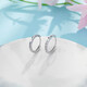 Laomiao platinum earrings single-sided solid car flower earrings and earrings, simple gift for wife and girlfriend on Valentine's Day birthday, about 1.09g