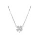 Mansheng 999 sterling silver four-leaf clover necklace for women 2025 popular niche design clavicle chain female birthday Valentine's Day gift 999 silver four-leaf flower necklace exquisite gift box