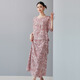 Ehangy light luxury brand dress for women 2025 summer new high-end fashion style slim and beautiful body dress Pink M