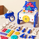 
Fanhua Children 3 to 6 years old toys girls early education 5 repair baby tool box screw screw disassembly set decoration repair boy 8 [Blue] Hippo tool table 82PC + electric drill