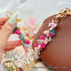 Suntomoon Rose Garden Fleur florale Flomb Bow Keychain Colore Colorful Girl Sac Pendant Boucle Zipper ACCESSOIRES COLOR DE LA COULOI
