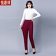 Hengyuanxiang middle-aged and elderly women's trousers, winter clothing, elderly grandma's warm cotton trousers, high-waisted velvet thickened mother's flower pants for outer wear in winter, new colors four, three-layer velvet thickened cotton trousers 4XL recommended 140-160Jin Jin equals 0.5 kg