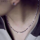 He Jiagong Lao Phoenix pt950 platinum 999 sterling silver necklace men's and women's ingot chain 18 necklace moissanite diamond clavicle necklace men's platinum ingot chain men's and women's (default length is about 55cm 22.8 grams limited to 10% off)
