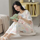 Hongdou (Hodo) summer pajamas for women pure cotton thin short-sleeved trousers student cute Korean style suit spring and autumn loose home clothing y9712 M code suggests 75-95Jin [Jin equals 0.5 kg]