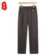 Fengxiao middle-aged and elderly women's winter woolen straight pants, new mother's wear, autumn and winter velvet thickened trousers, high-waisted casual pants