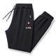 Flag officiel Fanghu Fl Site officiel 2025 Pantalons de sport d'été printemps et automne Men et femmes pantalons de coton pur couple Fichier de magasin de pantalons de soie de glace 719 Black Bound Foot Summer Style-glace 3xl