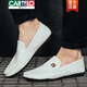 Cartelo 2025 Frühlings- und Herbst neue Bohnenhundschuhe Herren Lederschuhe koreanische Fahrschuhe Lazy Schuhe Soziale trendige Gelegenheitsschuhe für Herrenschuhe weiß 9880 39