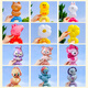 Light Dora cartoon wrist balloons for children's day setting up a stall with hands holding birthday atmosphere decoration inflatable toys 20 packs