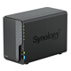 群晖（Synology） DS225+四核心 两盘位 NAS 网络存储服务器 企业团队办公 私有云 文件共享备份 黑色 标配（不含硬盘）