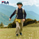 FILA Children's Clothing Long T Category 2025 Winter New Men's and Large Children's Long Sleeve T-Shirt RD Sapphire-NV 160
