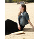 Three Color 2025 Summer New Retro Denim Jacket Lapel Front Shoulder Short Sleeve Cardigan Pure Cotton Short Casual M