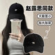 
2025 large-headed baseball cap men and women spring and autumn big face showing face small wide hat brim baseball cap men and women sun hat navy blue