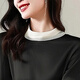 OLJ high-end brand silk dress for women 2025 summer new French elegant slim retro mulberry silk skirt Black M 90-110Jin [Jin equals 0.5 kg]