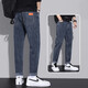 Pang Donglai DL2025 Spring New Men's Super Soft Xinjiang Cotton Blue Jeans Conical Slim Ligcs droits 6621 Black Style régulier 10xl 30 (120) Notes de taille