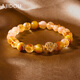 AJIDOU Ajidou Bracelet Women's Chinese Citrine Agate Bracelet Hand Beaded Bracelet Light Luxury High-end Birthday Gift
