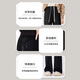 October Mommy Maternity Pants Autumn New Outerwear Drawstring Adjustable Maternity Straight Leg Pants Slimming Wide Leg Pants Black L