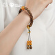 Potala Palace Beeswax Agarwood Bracelet for Men and Women Wooden Toy Tray Jade Transfer Bead Wooden Treasure Bracelet Birthday Gift