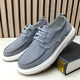 Qianpai Spring and Automne Chaussures pour hommes respirant les vieux chaussures célibataires pour hommes de Pékin et les personnes âgées larges épaisses Anti-slip confortable papa Chaussures pour hommes Q-13701 Black 38