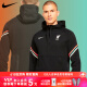 Nike (Nike) Tianlang Football Nike 21/22 Liverpool Football Half Zipper Casta Capualy manga larga DA9766-010 Negro M