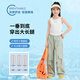 Yoyo one (Yoyo one) Girls ice silk quick-drying work pants summer 2025 new children's mosquito-proof pants big children's summer sports pants thin [two-piece set] 15029 pink purple + 9889 white 160 160cm