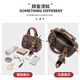 Golden Fox (Foxer) Frauenbeutel Frauenbeutel große Kapazität One-Shoulder Crossbody Bag Handheld Kissenbeutel Leichte Luxus-Lehrer-Tag-Geburtstagsgeschenk