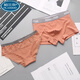 Palando 2025 new couple underwear pure cotton sexy one man and one woman cute pure luxury couple double lingerie set gray 2-pack men L+ women M single size