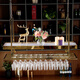 OEMG WEIN GLASS STAND AUFSCHALTEN HIGH-ANTHALTEN BALTER HAUSHALTE ARTE WINE POT HAUSE HAUSHALTSPAHRUNG WINE STUDEN AUFSCHLUSS DOWN HEIGHEIT 12035 Edelstahltitanium Titanium