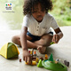 
PlanToys wooden simulation outdoor camping set children's toy scene ornaments 6624 6624_ outdoor camping set