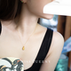 Chi Lvqi's Wei Sanyin Hidden Heart Jade Wushi brand 18k pendant necklace double-sided wear Chinese fashion design pendant