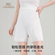 British maternity shorts safety pants for summer loose pregnancy special large size thin leggings high waist adjust skin tone 2XL